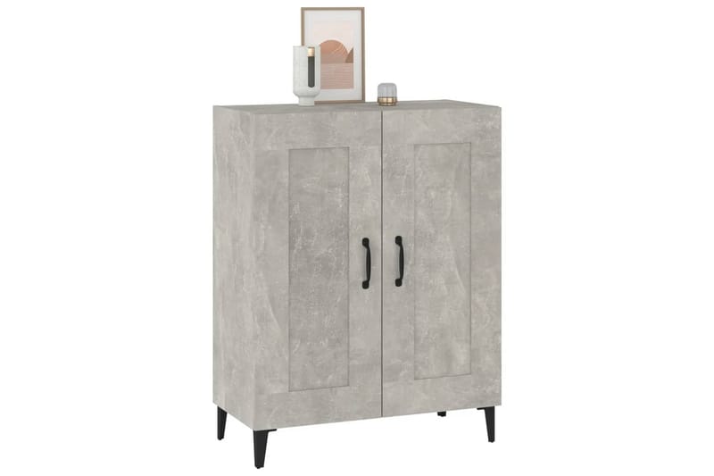 beBasic skænk 69,5x34x90 cm konstrueret træ betongrå - GrÃ¥ - Opbevaring - Opbevaringsmøbler - Kommode - Entrékommode