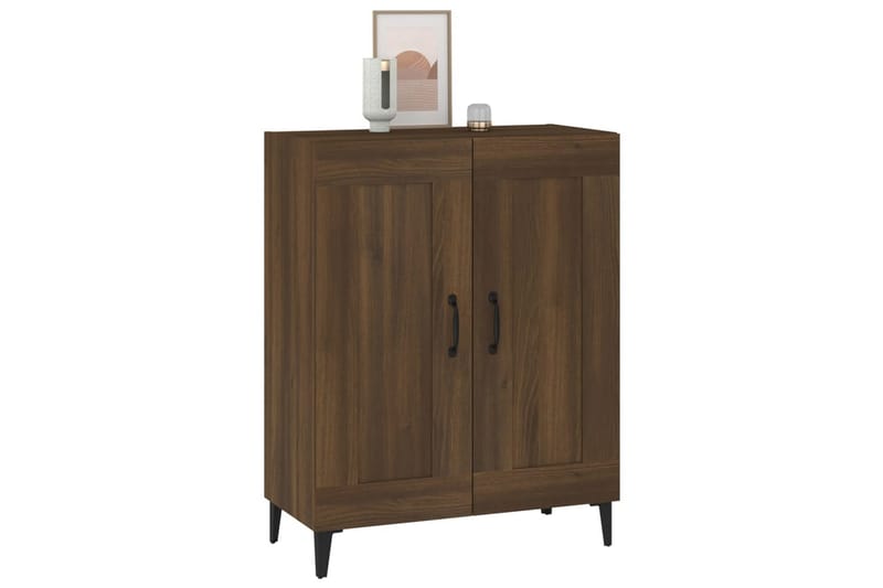 beBasic skænk 69,5x34x90 cm konstrueret træ brun egetræsfarve - Brun - Opbevaring - Opbevaringsmøbler - Kommode - Entrékommode
