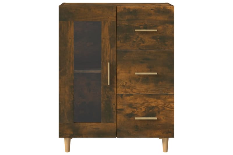 beBasic skænk 69,5x34x90 cm konstrueret træ røget egetræsfarve - Brun - Opbevaring - Opbevaringsmøbler - Kommode - Entrékommode