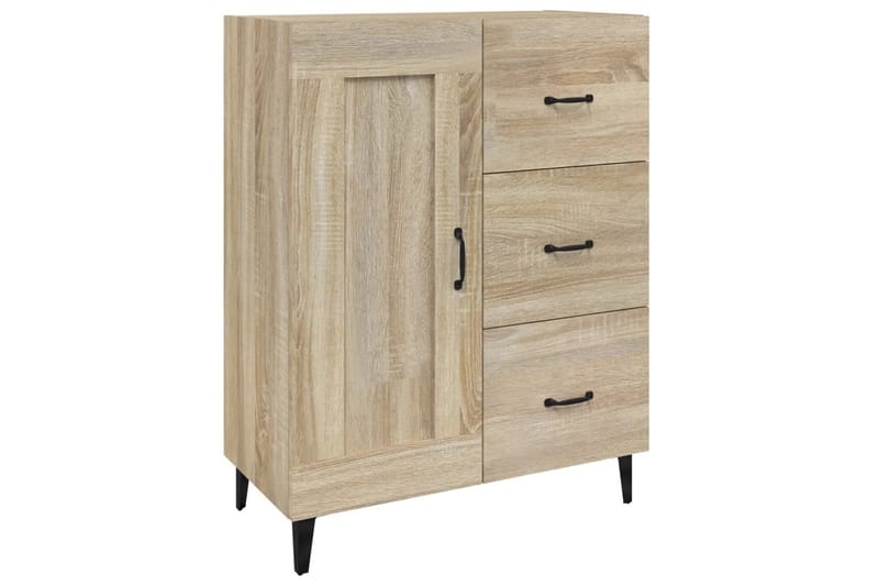 beBasic skænk 69,5x34x90 cm konstrueret træ sonoma-eg - Brun - Entréopbevaring - Entrékommode - Kommode