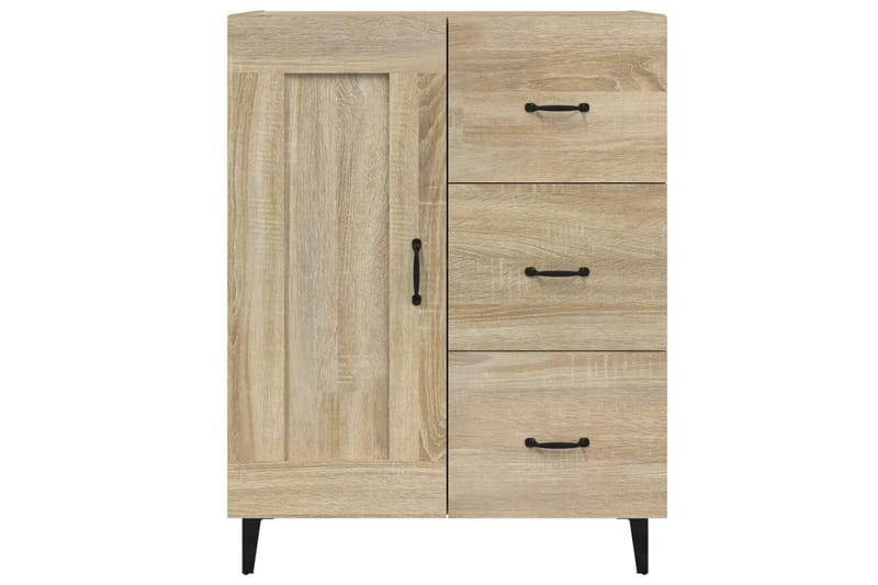 beBasic skænk 69,5x34x90 cm konstrueret træ sonoma-eg - Brun - Entréopbevaring - Entrékommode - Kommode