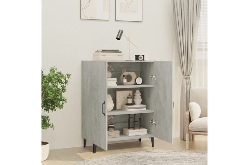 beBasic skænk 70x34x90 cm konstrueret træ betongrå - GrÃ¥ - Opbevaring - Opbevaringsmøbler - Kommode - Entrékommode