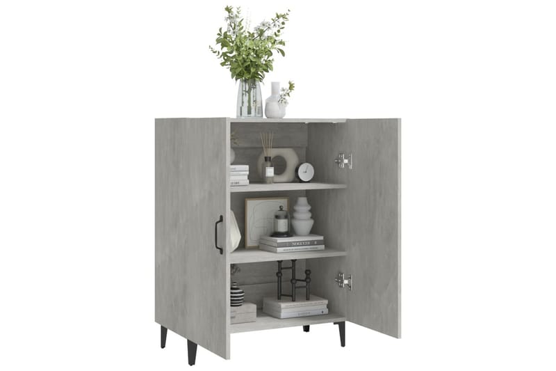 beBasic skænk 70x34x90 cm konstrueret træ betongrå - GrÃ¥ - Opbevaring - Opbevaringsmøbler - Kommode - Entrékommode