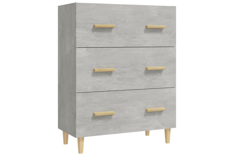 beBasic skænk 70x34x90 cm konstrueret træ betongrå - GrÃ¥ - Opbevaring - Opbevaringsmøbler - Kommode - Entrékommode