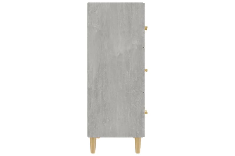 beBasic skænk 70x34x90 cm konstrueret træ betongrå - GrÃ¥ - Entréopbevaring - Entrékommode - Kommode