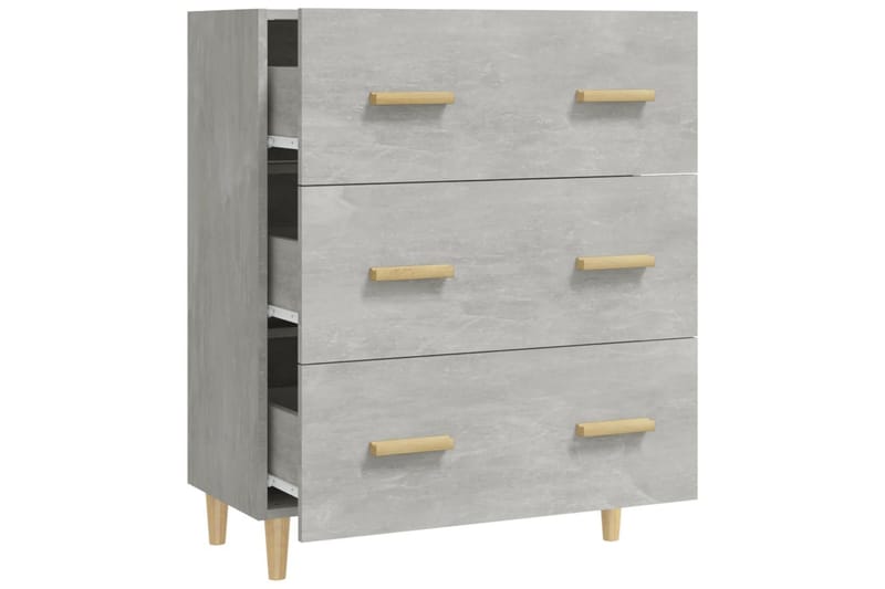 beBasic skænk 70x34x90 cm konstrueret træ betongrå - GrÃ¥ - Opbevaring - Opbevaringsmøbler - Kommode - Entrékommode