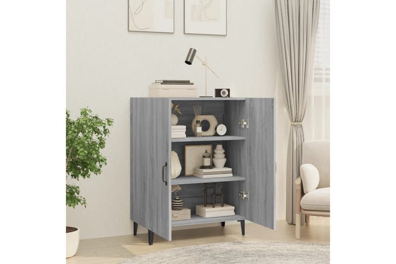 beBasic skænk 70x34x90 cm konstrueret træ grå sonoma-eg - GrÃ¥ - Entréopbevaring - Entrékommode - Kommode