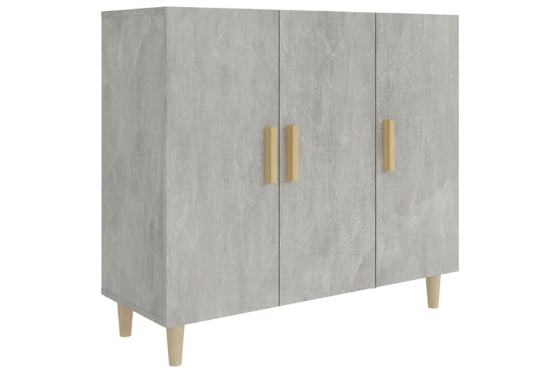 beBasic skænk 90x34x80 cm konstrueret træ betongrå - GrÃ¥ - Opbevaring - Opbevaringsmøbler - Kommode - Entrékommode