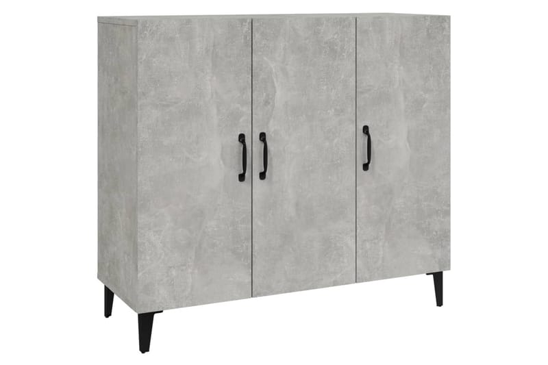 beBasic skænk 90x34x80 cm konstrueret træ betongrå - GrÃ¥ - Opbevaring - Opbevaringsmøbler - Kommode - Entrékommode