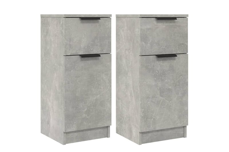 beBasic skænke 2 stk. 30x30x70 cm konstrueret træ betongrå - GrÃ¥ - Opbevaring - Opbevaringsmøbler - Kommode - Entrékommode