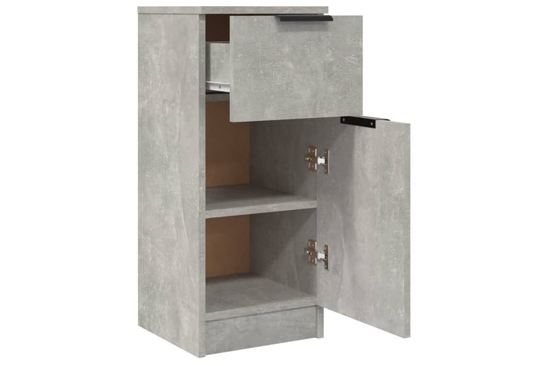 beBasic skænke 2 stk. 30x30x70 cm konstrueret træ betongrå - GrÃ¥ - Opbevaring - Opbevaringsmøbler - Kommode - Entrékommode