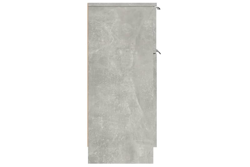 beBasic skænke 2 stk. 30x30x70 cm konstrueret træ betongrå - GrÃ¥ - Opbevaring - Opbevaringsmøbler - Kommode - Entrékommode