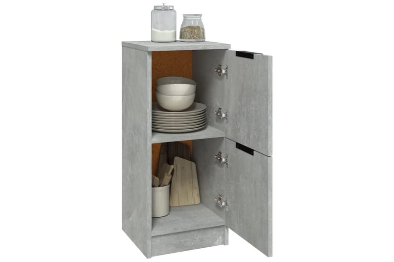 beBasic skænke 2 stk. 30x30x70 cm konstrueret træ betongrå - GrÃ¥ - Opbevaring - Opbevaringsmøbler - Kommode - Entrékommode