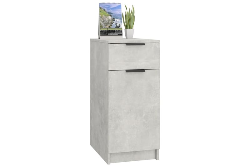 beBasic skrivebord 33,5x50x75 cm konstrueret træ betongrå - GrÃ¥ - Opbevaring - Opbevaringsmøbler - Kommode - Entrékommode
