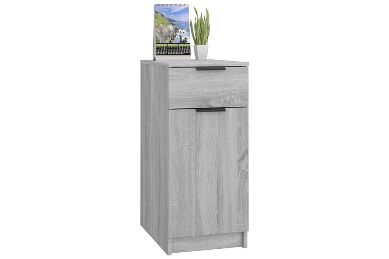 beBasic skrivebord 33,5x50x75 cm konstrueret træ grå sonoma-eg - GrÃ¥ - Opbevaring - Opbevaringsmøbler - Kommode - Entrékommode