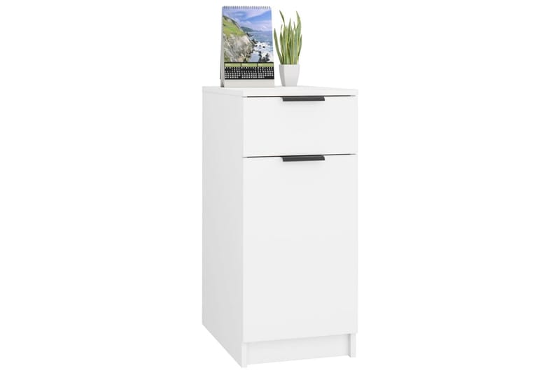 beBasic skrivebord 33,5x50x75 cm konstrueret træ hvid - Hvid - Opbevaring - Opbevaringsmøbler - Kommode - Entrékommode