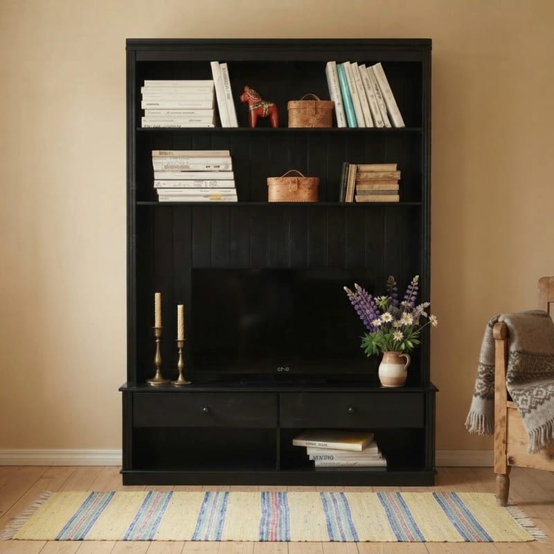 Bogreol Loft24 Anita Havana/lak - havana/lak - Opbevaring - Opbevaringsmøbler - Kommode - Arkivskabe