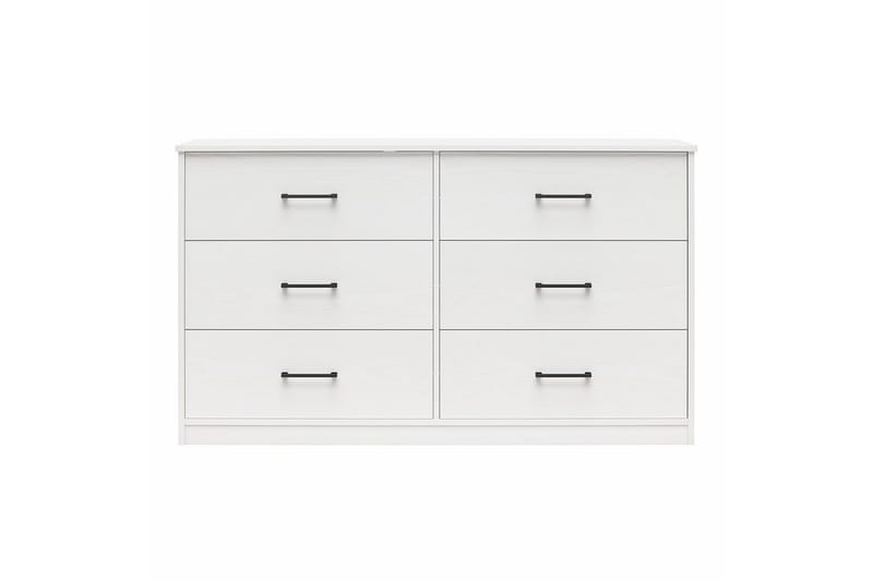 Kommode BrEZ 136x40x76 cm, Hvid - 136x40x76 cm, Hvid - Opbevaring - Opbevaringsmøbler - Kommode