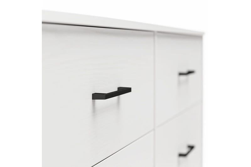 Kommode BrEZ 136x40x76 cm, Hvid - 136x40x76 cm, Hvid - Opbevaring - Opbevaringsmøbler - Kommode