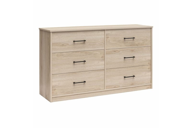 Kommode BrEZ 136x40x76 cm, Lys Eg - 136x40x76 cm, Lys Eg - Opbevaring - Opbevaringsmøbler - Kommode
