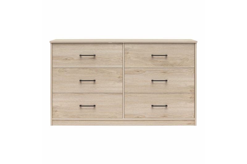 Kommode BrEZ 136x40x76 cm, Lys Eg - 136x40x76 cm, Lys Eg - Opbevaring - Opbevaringsmøbler - Kommode