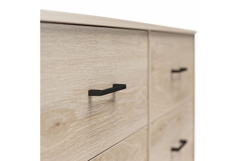 Kommode BrEZ 136x40x76 cm, Lys Eg - 136x40x76 cm, Lys Eg - Opbevaring - Opbevaringsmøbler - Kommode