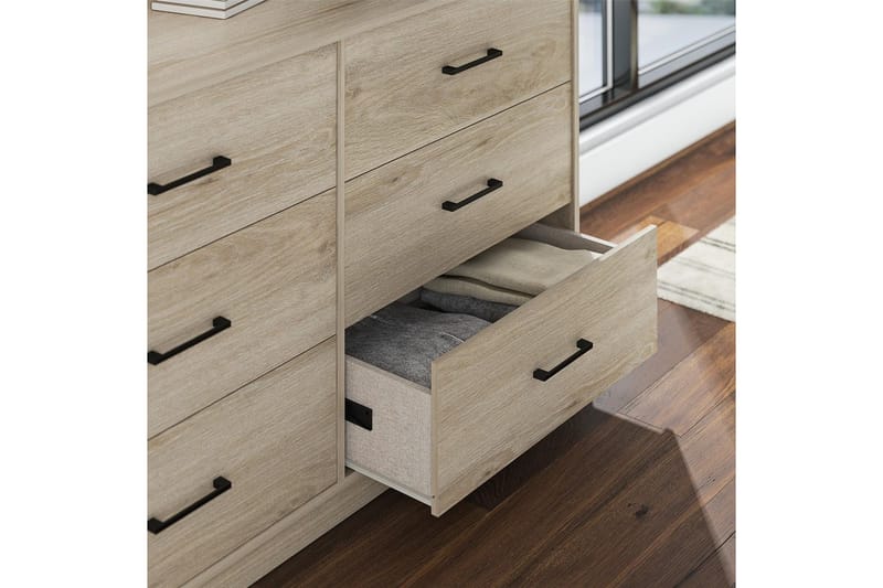 Kommode BrEZ 136x40x76 cm, Lys Eg - 136x40x76 cm, Lys Eg - Opbevaring - Opbevaringsmøbler - Kommode