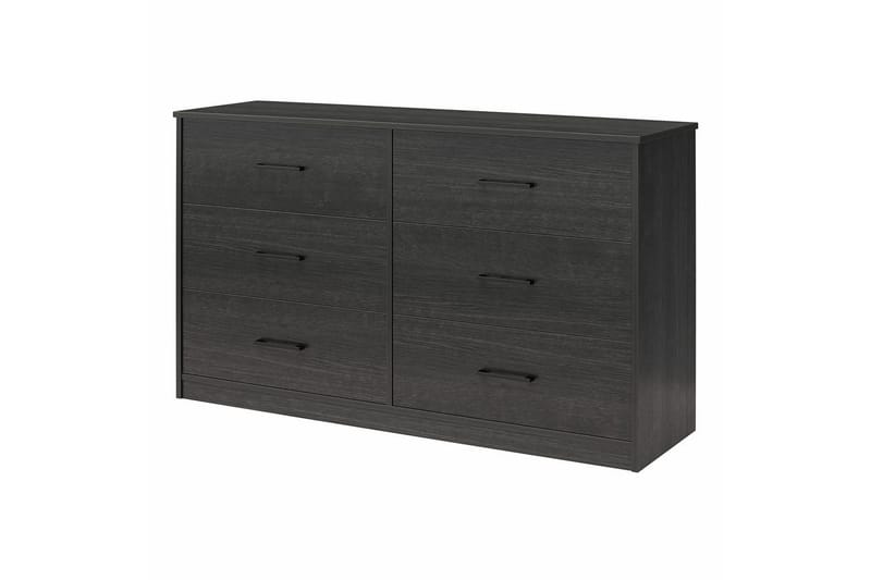 Kommode BrEZ 136x40x76 cm, Sort Eg - 136x40x76 cm, Sort Eg - Opbevaring - Opbevaringsmøbler - Kommode