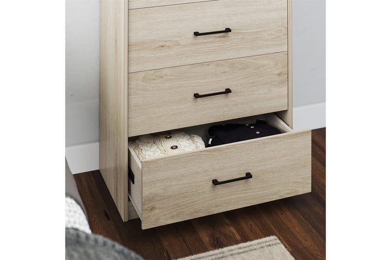 Kommode BrEZ 71x40x102 cm, Blond eg - 71x40x102 cm, Blond eg - Opbevaring - Opbevaringsmøbler - Kommode