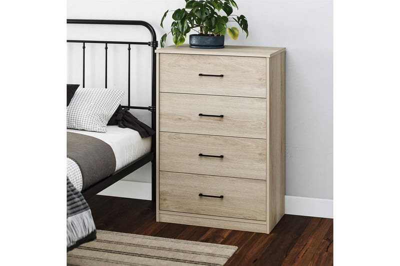 Kommode BrEZ 71x40x102 cm, Blond eg - 71x40x102 cm, Blond eg - Opbevaring - Opbevaringsmøbler - Kommode