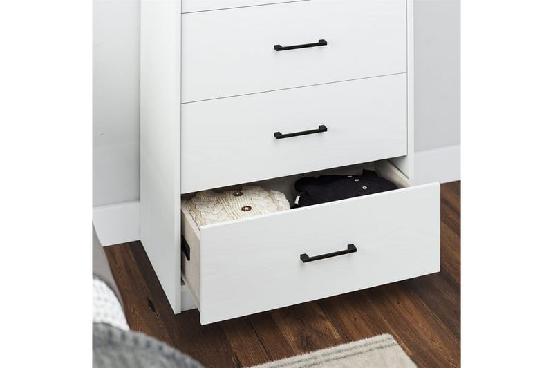 Kommode BrEZ 71x40x102 cm, Hvid - 71x40x102 cm, Hvid - Opbevaring - Opbevaringsmøbler - Kommode