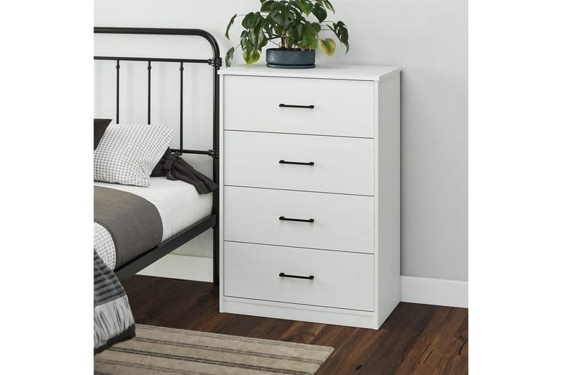 Kommode BrEZ 71x40x102 cm, Hvid - 71x40x102 cm, Hvid - Opbevaring - Opbevaringsmøbler - Kommode