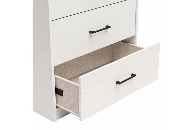 Kommode BrEZ 71x40x102 cm, Hvid - 71x40x102 cm, Hvid - Opbevaring - Opbevaringsmøbler - Kommode