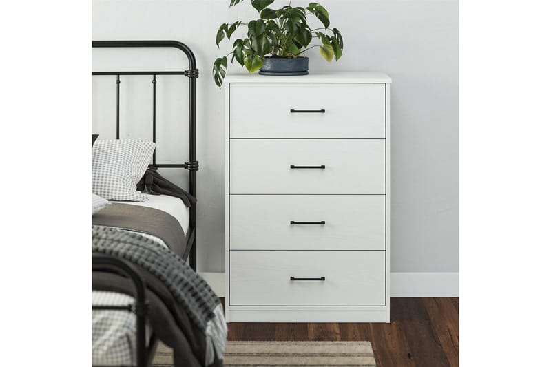 Kommode BrEZ 71x40x102 cm, Hvid - 71x40x102 cm, Hvid - Opbevaring - Opbevaringsmøbler - Kommode