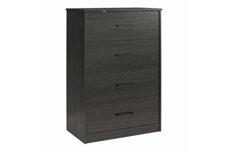 Kommode BrEZ 71x40x102 cm, Sort Eg - 71x40x102 cm, Sort Eg - Opbevaring - Opbevaringsmøbler - Kommode