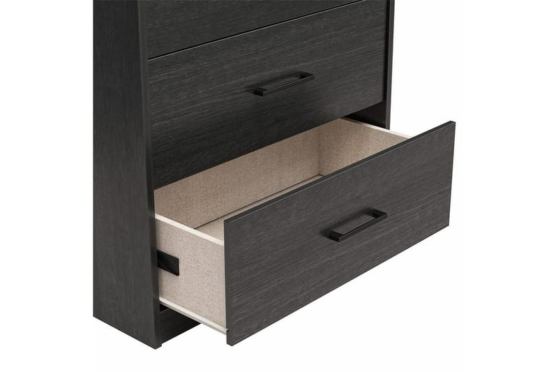 Kommode BrEZ 71x40x102 cm, Sort Eg - 71x40x102 cm, Sort Eg - Opbevaring - Opbevaringsmøbler - Kommode