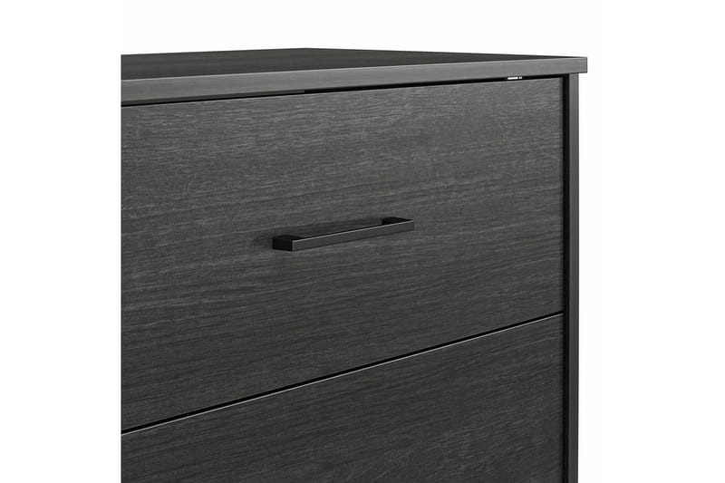 Kommode BrEZ 71x40x102 cm, Sort Eg - 71x40x102 cm, Sort Eg - Opbevaring - Opbevaringsmøbler - Kommode