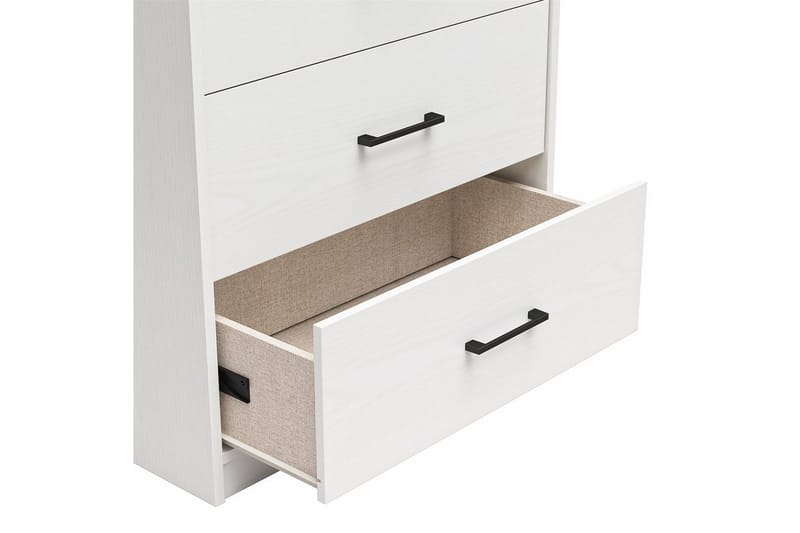 Kommode BrEZ 71x40x126 cm, Hvid - 71x40x126 cm, Hvid - Opbevaring - Opbevaringsmøbler - Kommode