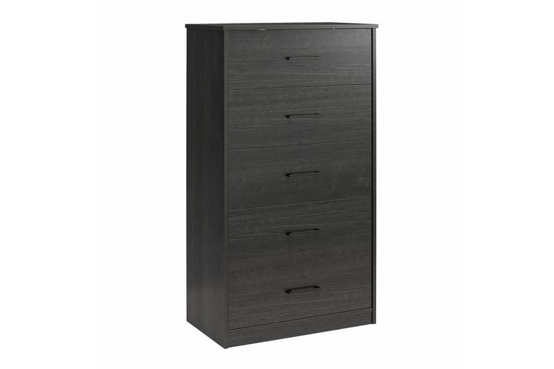 Kommode BrEZ 71x40x126 cm, Sort Eg - 71x40x126 cm, Sort Eg - Opbevaring - Opbevaringsmøbler - Kommode