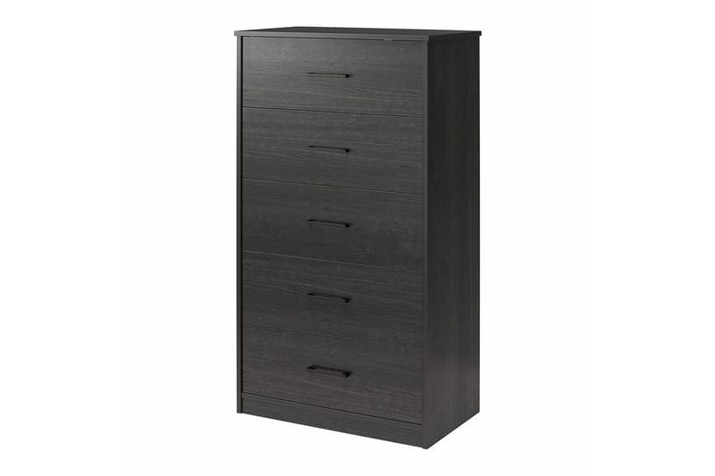 Kommode BrEZ 71x40x126 cm, Sort Eg - 71x40x126 cm, Sort Eg - Opbevaring - Opbevaringsmøbler - Kommode