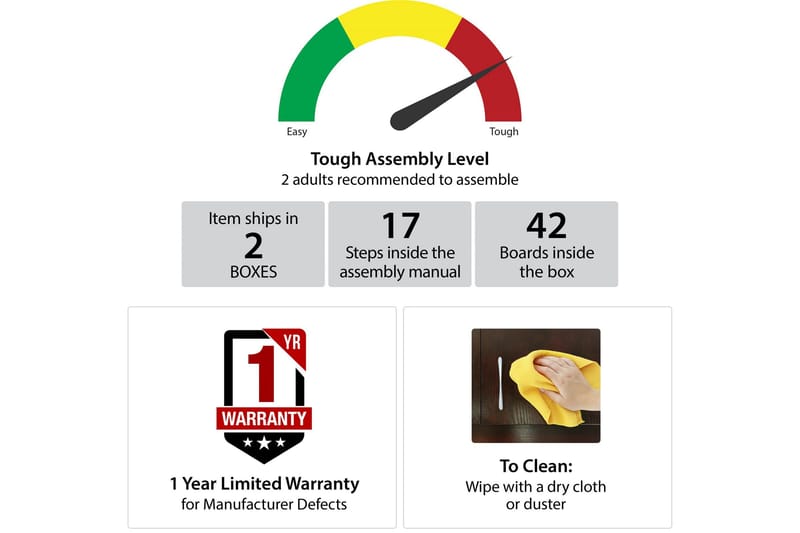 Bristol Kommode 88x49 cm 5 Skuffer Hvid - Dorel Home - Opbevaring - Opbevaringsmøbler - Kommode - Entrékommode