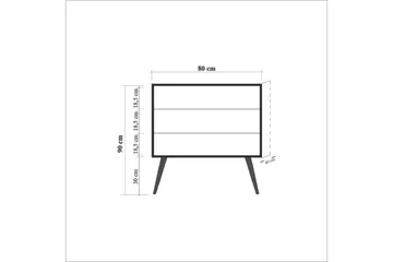 Brokind kommode 90 cm - Brun - Opbevaring - Opbevaringsmøbler - Kommode - Entrékommode