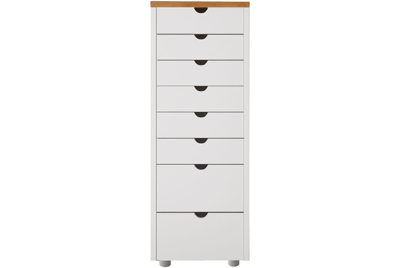 Brottkar Kommode 39x34 cm 8 Skuffer - Hvid - Opbevaring - Opbevaringsmøbler - Kommode - Entrékommode