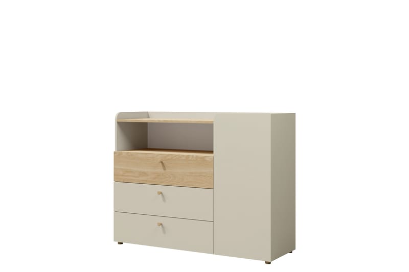 Buhan Kommode 120 cm - Beige / Brun - Opbevaring - Opbevaringsmøbler - Kommode