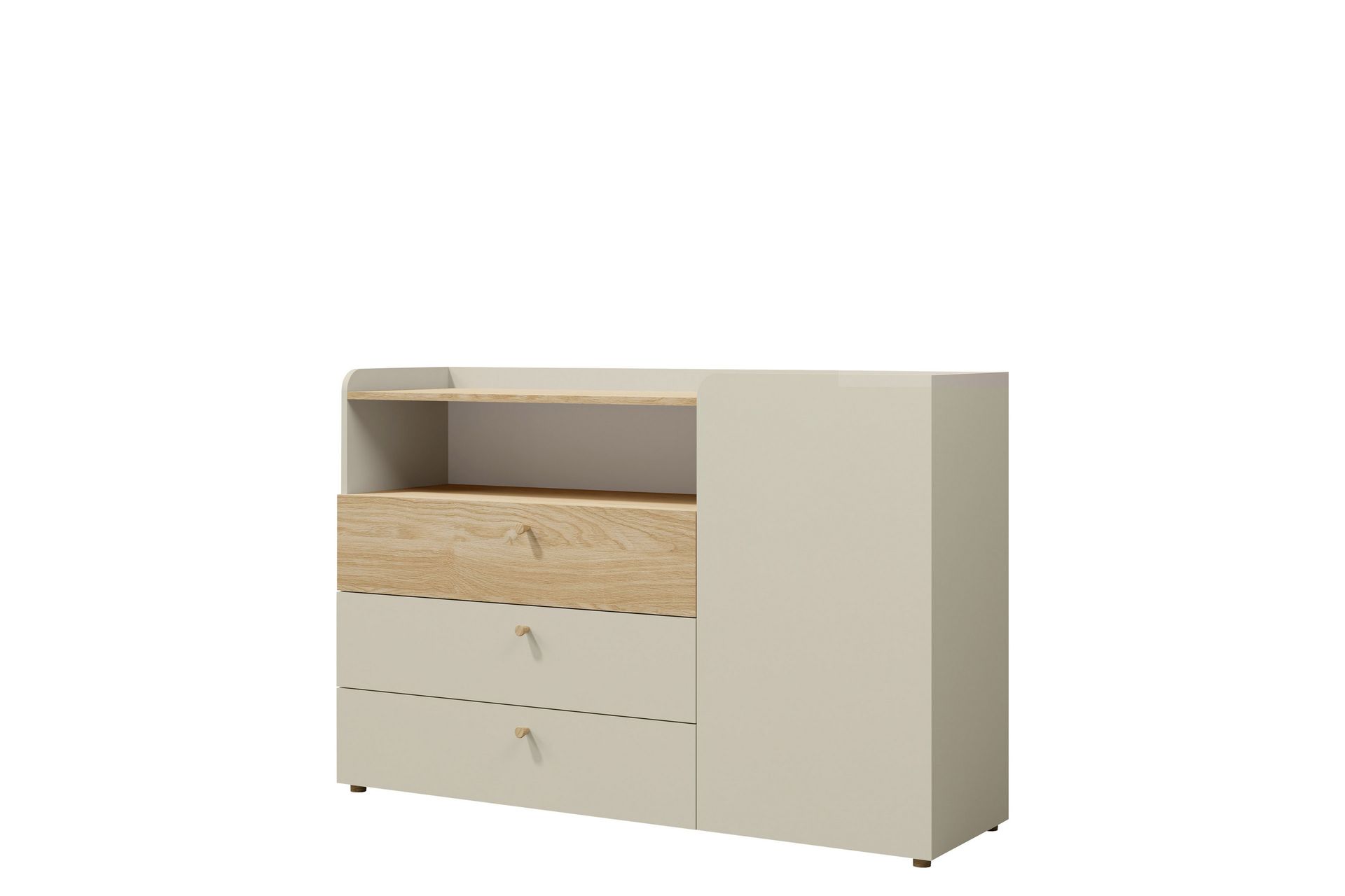 Buhan Kommode 140 cm - Beige / Brun - Opbevaring - Opbevaringsmøbler - Kommode