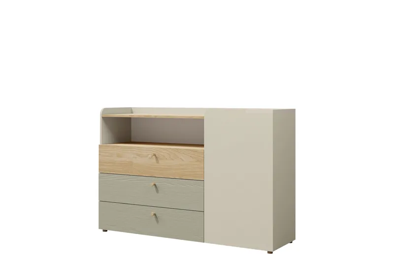 Buhan Kommode 140 cm - Beige / Brun - Opbevaring - Opbevaringsmøbler - Kommode
