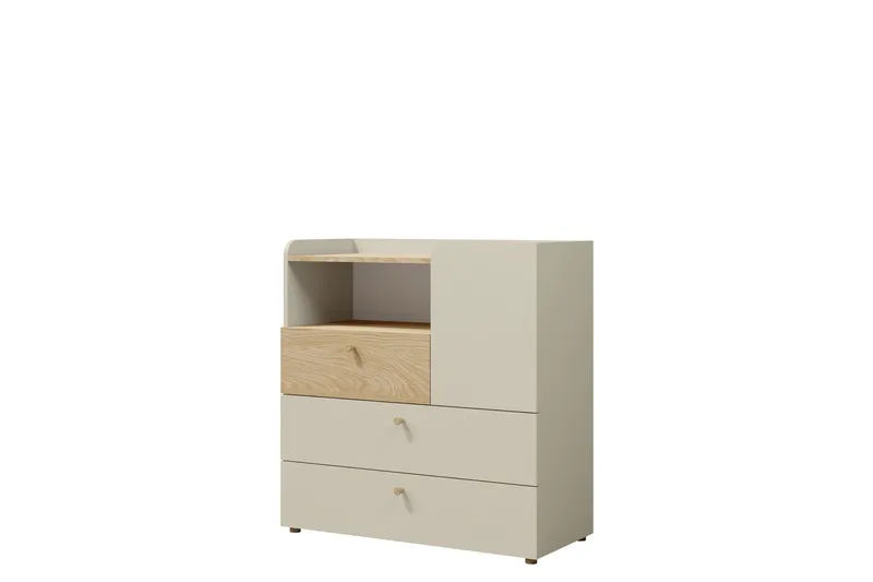 Buhan Kommode 90 cm - Beige / Brun - Opbevaring - Opbevaringsmøbler - Kommode - Entrékommode