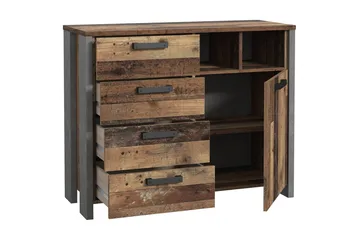 Cadle Kommode 107 cm - Brun/Grå - Opbevaring - Opbevaringsmøbler - Kommode