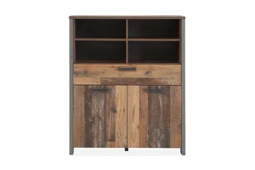Cadle Kommode 107 cm - Brun/Grå - Opbevaring - Opbevaringsmøbler - Kommode