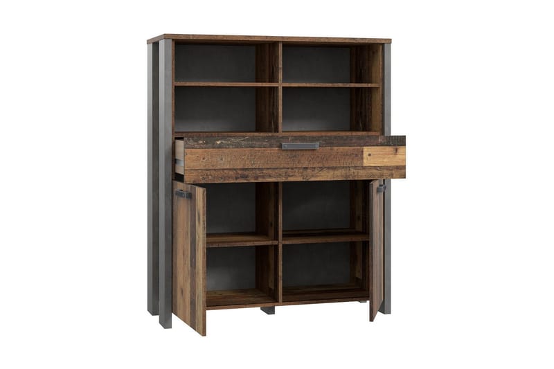 Cadle Kommode 107 cm - Brun/Grå - Opbevaring - Opbevaringsmøbler - Kommode